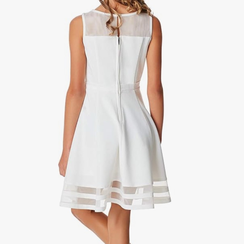 Calvin Klein Girls White Dress - Picture 7 of 9